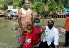 Prihatin, Rustan Saru Mengunjugi Korban Gelombang Pasang, Warga Kampung Nelayan Hamadi