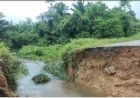 Jembatan Jom di Distrik Mindiptana, Kabupaten Boven Digoel Putus Total