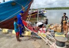 Polairud Laksanakan Himbauan Keselamatan di Laut dan Prokes Cegah Covid-19