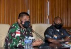 Menjelang Pergantian Pamtas RI-PNG, Danrem 174/ATW Merauke Pimpin Rapat Pencegahan Covid-19