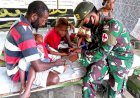 Miris, Dua Anak Papua Berobat Di Pos Satgas Perbatasan Papua Nugini Tanpa Peralatan Medis Memadai