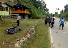 Tabrak Pembatas Pekarangan Rumah Warga, Seorang Pengendara Motor Kehilangan Nyawanya