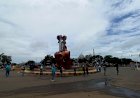 Tugu Libra Ikon dan Kebangaan Masyarakat Merauke Rubuh Diterpa Angin Kencang