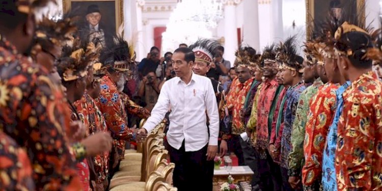 Presiden Joko Widodo bertemu dengan masyarakat Papua di Istana/Net