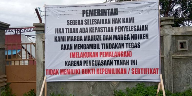 Pemkab Merauke diingatkan marga Mahuze dan Ndiken untuk segera menyelesaikan pembayaran ganti rugi hak ulayat dalam pembangunan Stadion Mini Maro/RMOLPapua
