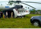 Cuaca Buruk, Helikopter Terpaksa Mendarat Darurat Setelah Terbang Sejam Di Nimbokrang