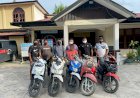 Tim Charli kembalik Bekuk Curanmor Beserta Lima Unit Motor