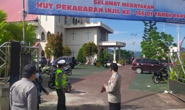 Umat Nasrani Kota Jayapura, Rayakan Hari Pengkabaran Injil ke-166, Berjalan Aman Dan khirmat