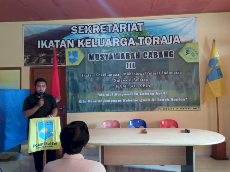 Ketua Ikami Sulsel Cabang Merauke Akbar Galen/ Ist