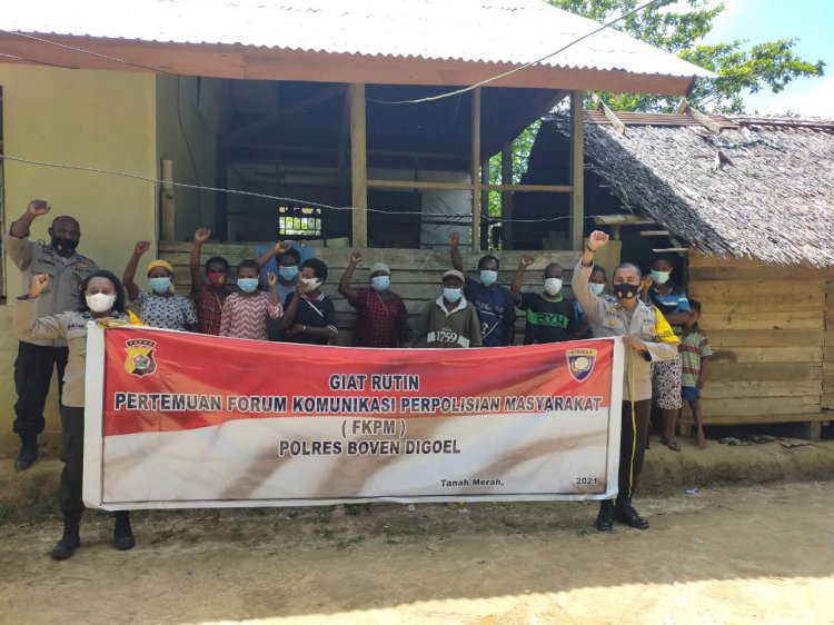 Forum Komunikasi Perpolisian Masyarakat (FKPM) Satuan Binmas Polres Boven Digoel 