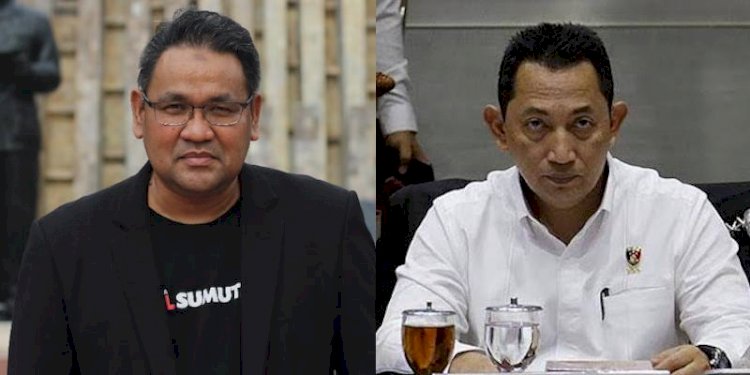 Ketua Umum JMSI Teguh Santosa (kiri) dan Kapolri Jenderal Listyo Sigit Prabowo/Ist