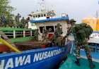 Gunakan Kapal Dinar Lisna, Personil Satgas TMMD Kodim Boven Digoel tiba di lokasi TMMD