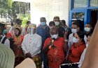 Tiba di Merauke Bupati dan Wakil Bupati Merauke di Sambut Ratusan Simpatisan