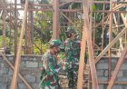 DANSATGAS TMMD KE-110 TA.2021 KODIM 1711/BVD EVALUASI PENGERJAAN FISIK TMMD