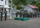 KOMANDAN LANTAMAL X HADIRI UPACARA PENERIMAAN SATGAS PAMTAS RI-PNG