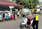 Polantas Tangani Laka Tunggal di pertigaan jalan Ermasu – jalan Parako Merauke