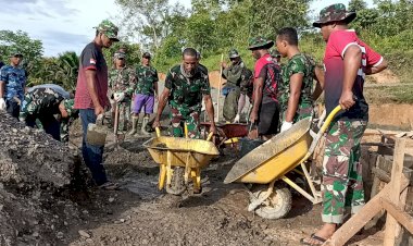 Praka Frans Anumbaon Putra Asli Kawagit Ikut Serta Dalam Membangun Kampung Halaman