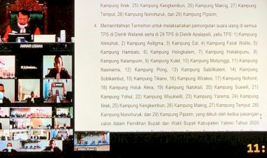 Akibat Sabotase, 105 TPS di 2 Distrik Yalimo MK Perintahkan PSU