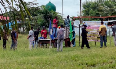 Aksi Mimbar Bebas Pemilihan Rektor Musamus di Kawal Polres Merauke