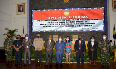 ASRENA DANLANTAMAL X HADIRI PELANTIKAN PAW WAKIL KETUA I MRP MASA JABATAN TAHUN 2017 - 2022