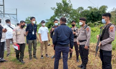 Selama Melakukan Kunker di Merauke Yan Mandewas Mendapat Pengawalan Dari Polres Merauke