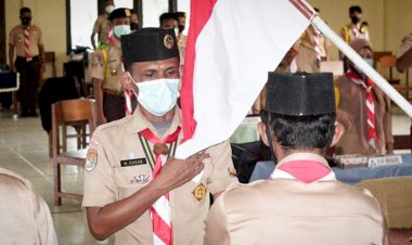 Bripka Muh Icksan Terpilih Sebagai Ketua Kwarcab Pramuka Kabupaten Merauke