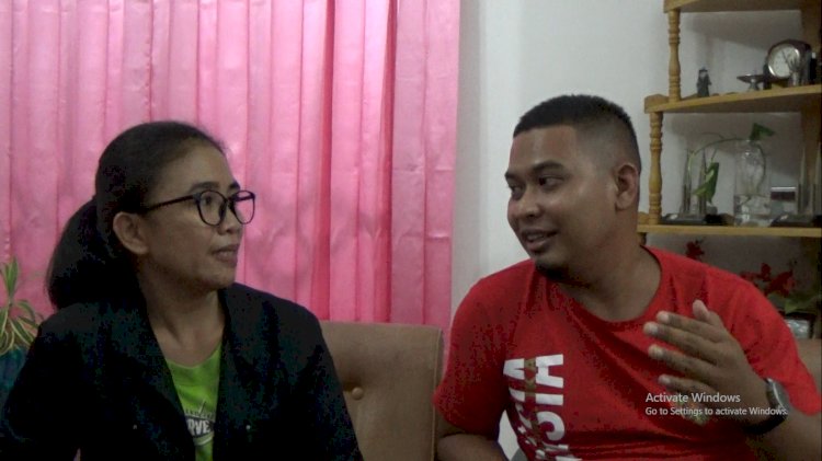 Luther Tan dan Sherly Indradewi Melubu saat diwawancarai Reporter Rmol Papua