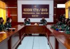 Kodim 1711/BVD Terima Kunker Tim Dalprog Korem 174/ATW