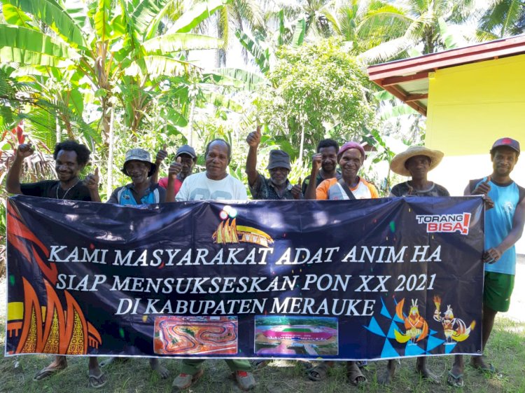 Masyarakat adat Anim Ha nyatakan Sikap Mendukung PON Papua XX 2021 di Kabupaten Merauke