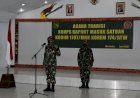 Dandim 1707/ Merauke Pimpin Upacara Tradisi Korps Raport Masuk Satuan 
