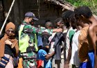 Babinsa Boven Digoel Gandeng Oraganisasi Bilik Suara Melaksanakan Kegiatan Kemanusiaan