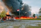 Usai Putusan MK, Sejulah Gedung Pemerintah Di Yalimo Dibakar Oleh Massa Yang Mengamuk