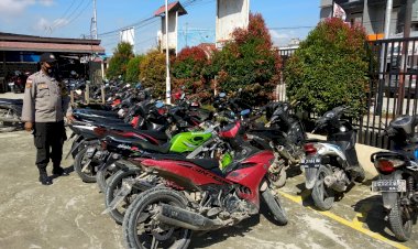 Gelar Rahasia Rutin, Mapolsek Muara Tami Amankan 34 Unit SPM 