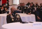 Kapolda Papua dan PJU Polda Papua Hadiri Vicon Implementasi PPKM Darurat Di Jawa dan Bali