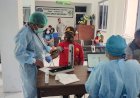 Kapolsek Bokondini Bersama Personil dan Masyarakat Jalani Vaksinasi Tahap I dan Tahap II