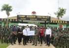 Yonif Raider 755/Yalet Terima Bansos Satu Unit Mobil Ambulance PT. BRI (Pasero) 