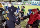 Polisi Berikan Pelayanan Vaksin Gratis di Hamadi