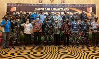 Dialog dan Ramah Tamah Pangkoopsau III Dengan Tokoh Masyarakat Papua di Merauke 