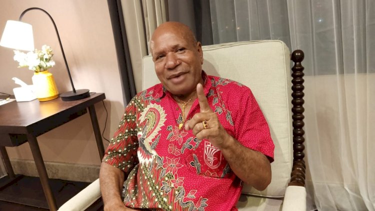 Ketua Partai PKPI Papua, Samses Wally saat di temui awak kedia