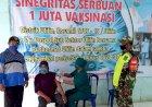 Koramil Distrik dan Pospol Bersama Puskesmas Ulilin Gelar Serbuan Vaksinasi