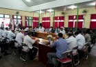Sambut HUT RI ke 76, Pabung Kabupaten Asmat Ikuti Rapat Forkopimda