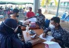 TNI AL Lantamal XI Merauke, Komitmen Mendukung Program Pemerintah RI Melaksanakan Serbuan Vaksin Maritim