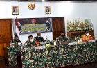 Melalui Vicon Dandim Merauke dan Bupati Mappi Mengikuti Rakornis TMMD ke-112