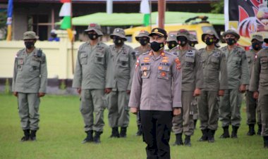 Kabag Ops Polres Merauke Pimpin pelaksanaan Gladi Kotor Upacara HUT RI ke-76