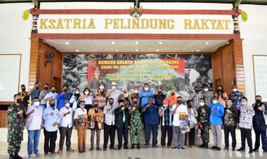 Danrem 174 ATW Melaksanakan Komsos Kreatif Ciptakan Merauke Sebagai Tanah Damai di Papua