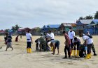Sambut hari jadi ke-76 TNI Angkatan Laut, Lantamal XI gelar bersih-bersih pantai