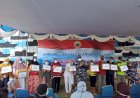 Rangkaian HUT TNI AL ke-76, Lantamal XI Bagikan Sembako dan Pengobatan Gratis di Lampu Satu Merauke