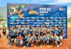 Tidak Perna Terkalahkan Tim Softball Putri PON Papua Maju...