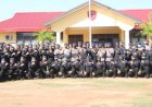 Usai Bersama Dalam Melaksanakan Tugas PAM PON, Brimob Gorontalo pamitan kepada Brimob Merauke di Kesatrian Johar Simamora