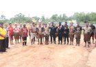 Berkunjung Ke Kompi - 2 Mappi, Danyon Brimob disambut Tarian adat Suku Auyu